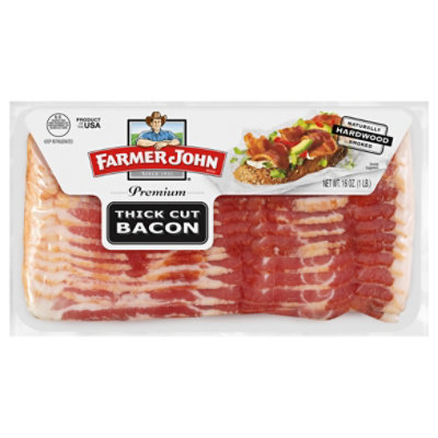 Farmer John Smoked Thick Sliced Bacon - 16 Oz.