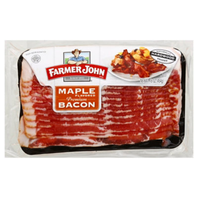 Farmer John Bacon Smoked Sliced Old Fashioned Maple - 16 Oz