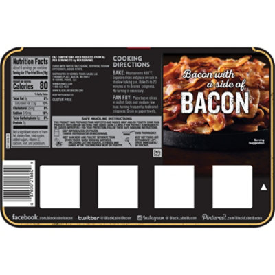 Hormel Black Label Center Cut Bacon - 12 Oz - Image 2