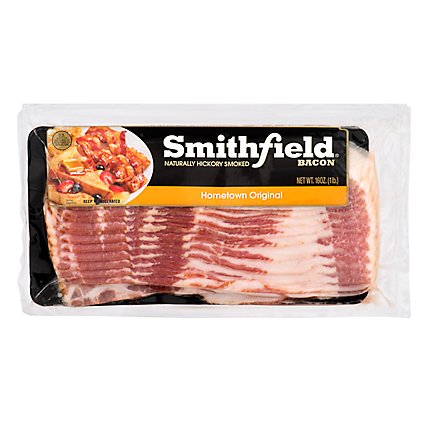 Smithfield Hometown Original Naturally Hickory Smoked Bacon - 16 Oz - Image 3