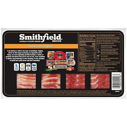 Smithfield Hometown Original Naturally Hickory Smoked Bacon - 16 Oz - Image 6