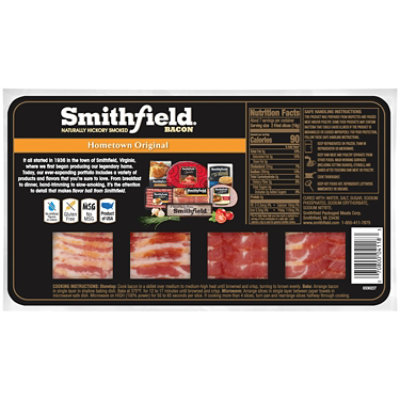 Smithfield Hometown Original Naturally Hickory Smoked Bacon - 16 Oz - Image 6