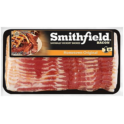 Smithfield Hometown Original Naturally Hickory Smoked Bacon - 16 Oz - Image 2