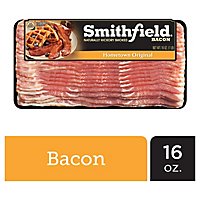 Smithfield Hometown Original Naturally Hickory Smoked Bacon - 16 Oz - Image 1