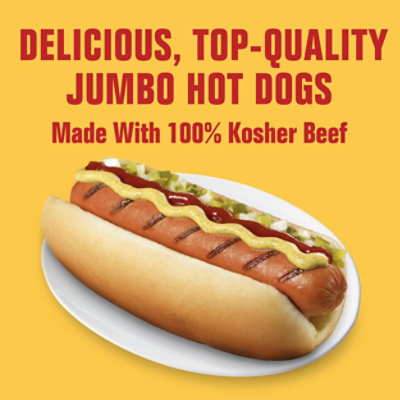 Hebrew National Jumbo Beef Franks Hot Dogs -4-12 Oz - Image 2