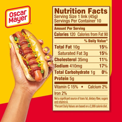 Oscar Mayer Classic Wieners Hot Dogs Pack - 10 Count - Image 5