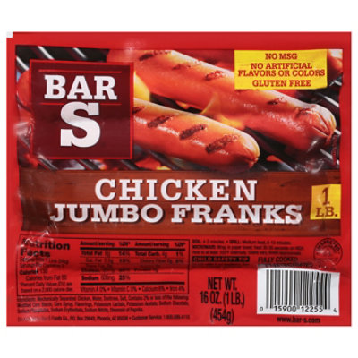 Bar-S Franks Chicken Jumbo - 16 Oz - Image 3