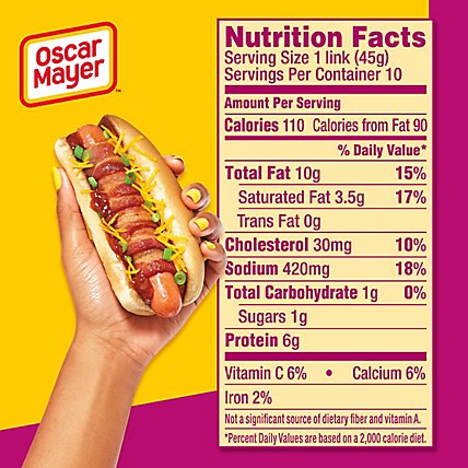 Oscar Mayer Uncured Cheese Hot Dogs Pack - 10 Count - Image 9