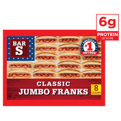 Bar-S Franks Jumbo - 16 Oz