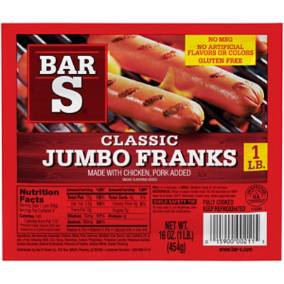 Bar-S Franks Jumbo - 16 Oz - Image 3