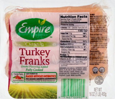 Empire Turkey Franks - 16 Oz - Image 2