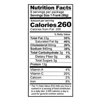 Millers Beef Franks Colossal - 28 Oz - Image 4