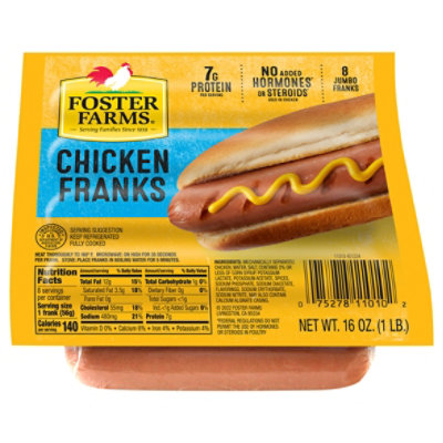 Foster Farms Chicken Franks - 16 Oz - Image 1