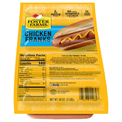 Foster Farms Chicken Franks Value Pack - 3 Lb - Image 1