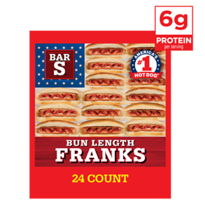 Bar-S Franks Bun Length Family Pack 24 Count - 48 Oz