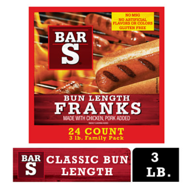 Bar-S Franks Bun Length Family Pack 24 Count - 48 Oz - Image 2