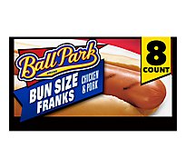 Ball Park Classic Hot Dogs Bun Size Length - 8 Count