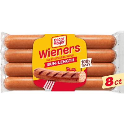 Oscar Mayer Bun Length Wieners Hot Dogs Pack - 8 Count - Image 1