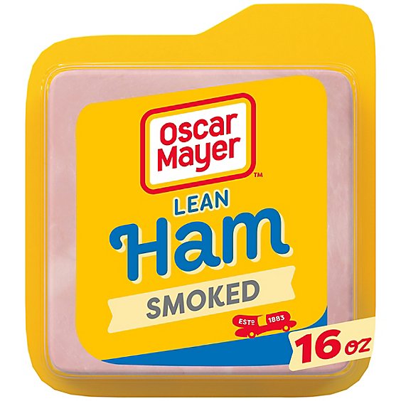 Oscar Mayer Lean Smoked Ham Sliced Lunch Meat Tray - 16 Oz
