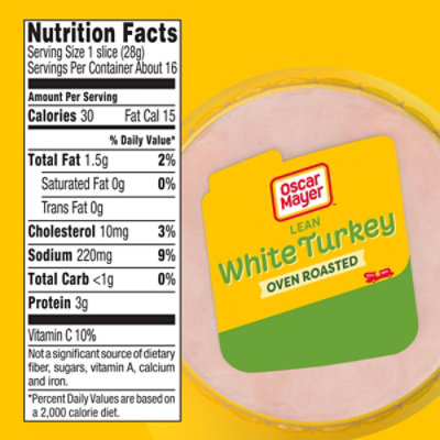 Oscar Mayer Oven Roasted White Sliced Turkey Deli Lunch Meat - 16 Oz - Image 7