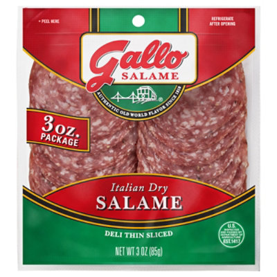 Gallo Salame Deli Thin Sliced Italian Dry Salame - 3 Oz - Image 3