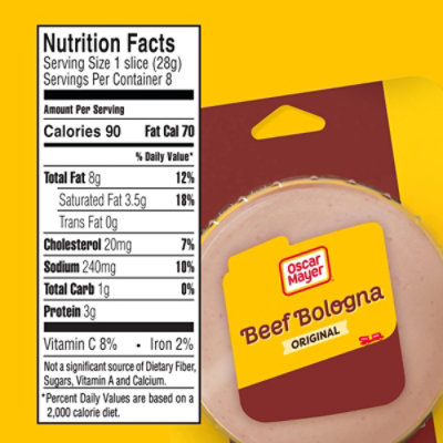 Oscar Mayer Beef Bologna Sliced Lunch Meat Pack - 8 Oz - Image 6