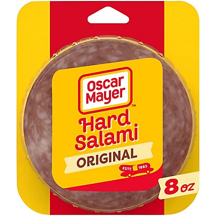 Oscar Mayer Hard Salami Natural Smoke Flavor Added Sliced Lunch Meat Pack - 8 Oz - Image 1