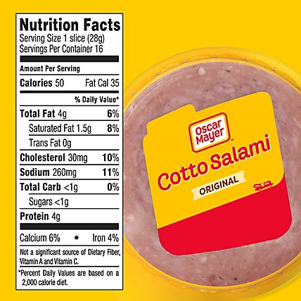 Oscar Mayer Cotto Salami Made with Chicken And Beef Pork Added Sliced Lunch Meat Pack - 16 Oz - Image 9