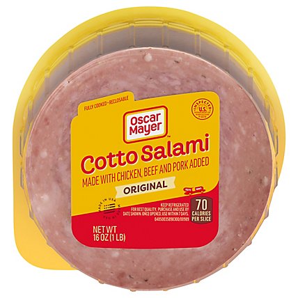 Oscar Mayer Cotto Salami Made with Chicken And Beef Pork Added Sliced Lunch Meat Pack - 16 Oz - Image 2