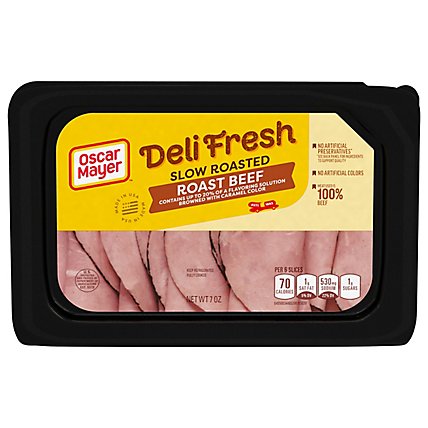 Oscar Mayer Deli Fresh Slow Roasted Roast Beef Sliced Lunch Meat Tray - 7 Oz - Image 2