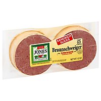 Jones Dairy Farm Braunschweiger With Bacon Added Sandwich Slices - 12 Oz - Image 1