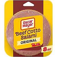 Oscar Mayer Beef Cotto Salami Sliced Lunch Meat Pack - 8 Oz - Image 1
