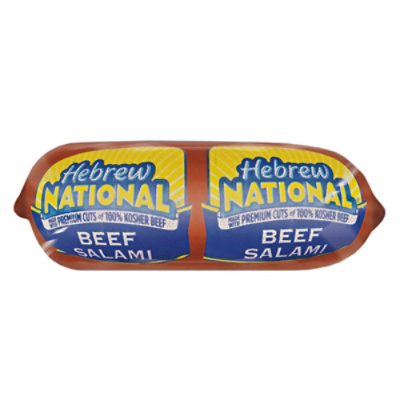 Hebrew National Beef Salami Lunch Meat - 12 Oz - Image 1