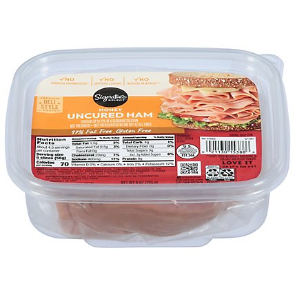 Signature Select Ham Honey Thin Sliced 97% Fat Free - 8 Oz - Image 3