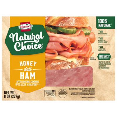Hormel Natural Choice Honey Sliced Deli Ham - 8 oz - Image 1