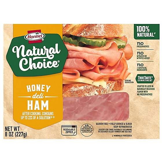 Hormel Natural Choice Ham Deli Honey Sliced - 8 Oz