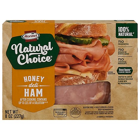 Hormel Natural Choice Ham Deli Honey Sliced - 8 Oz