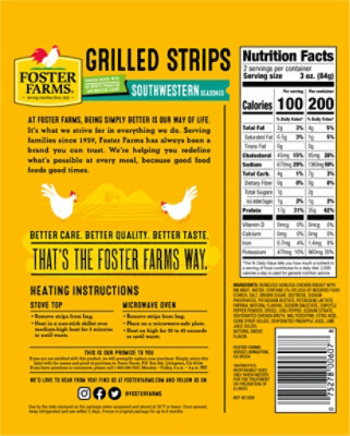 Foster Farms Chicken Breast Strips Southwestern Seasoned - 6 Oz - Image 6