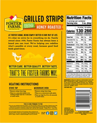 Foster Farms Chicken Breast Strips Honey Roasted - 6 Oz - Image 6