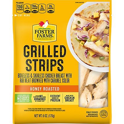 Foster Farms Chicken Breast Strips Honey Roasted - 6 Oz - Image 2