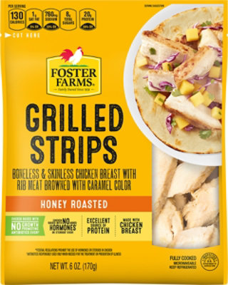 Foster Farms Chicken Breast Strips Honey Roasted - 6 Oz - Image 2