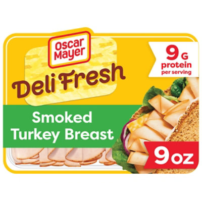 Oscar Mayer Deli Fresh Smoked Sliced Turkey Breast Deli Lunch Meat - 9 Oz