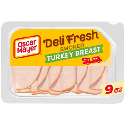 Oscar Mayer Deli Fresh Smoked Turkey Breast Sliced Lunch Meat Tray - 9 Oz - Image 1