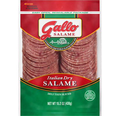 Gallo Salame Deli Thin Sliced Italian Dry Salame - 15.2 Oz - Image 3