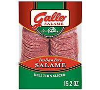 Gallo Salame Deli Thin Sliced Italian Dry Salame - 15.2 Oz