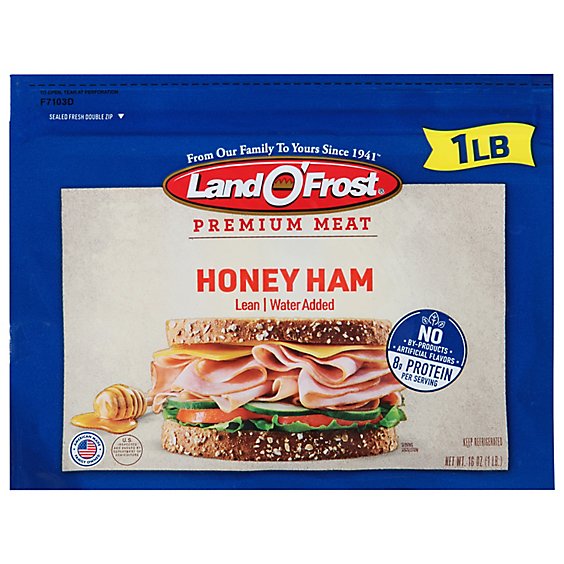 Land O Frost Premium Ham Honey Lean - 16 Oz