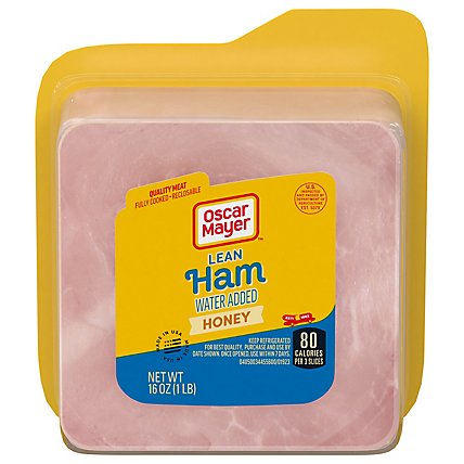 Oscar Mayer Lean Honey Ham Sliced Lunch Meat with Added Water Pack - 16 Oz - Image 5