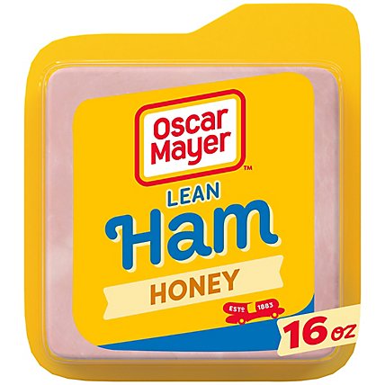 Oscar Mayer Lean Honey Ham Sliced Lunch Meat with Added Water Pack - 16 Oz - Image 1