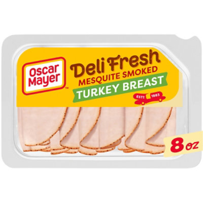 Oscar Mayer Deli Fresh Mesquite Smoked Turkey Breast Sliced Lunch Meat Tray - 8 Oz - Image 1