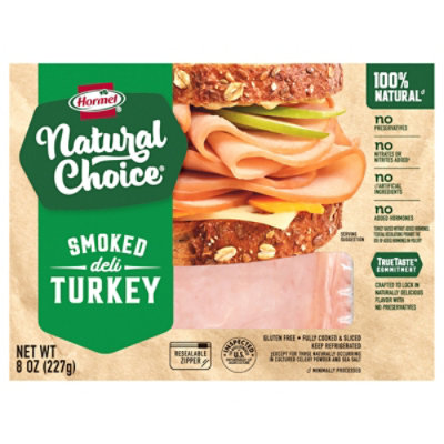 Hormel Natural Choice Turkey Deli Smoked Sliced - 8 Oz